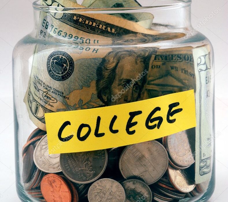 Money In College Jar