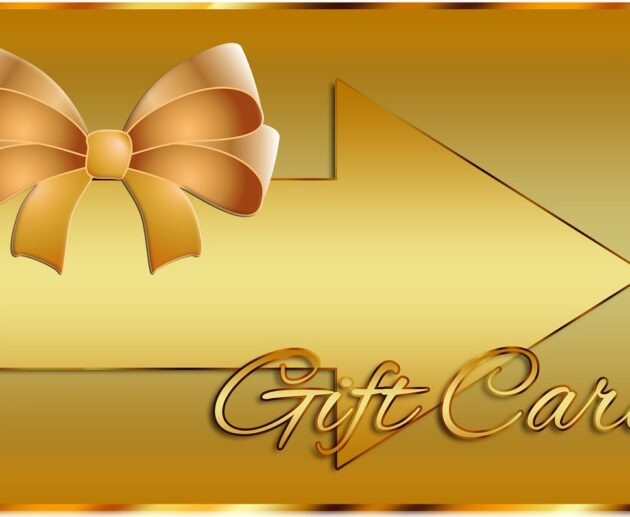 Gold Holiday Gift Card