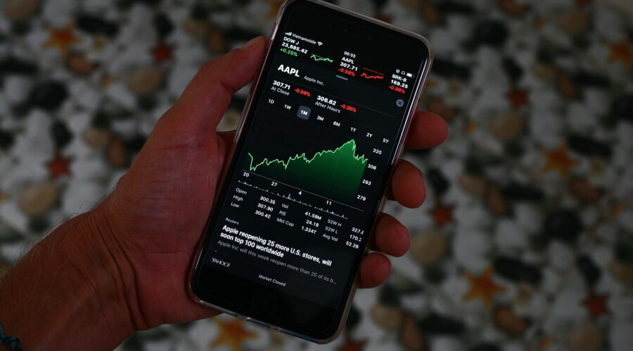 Stock Chart On Smart Phone